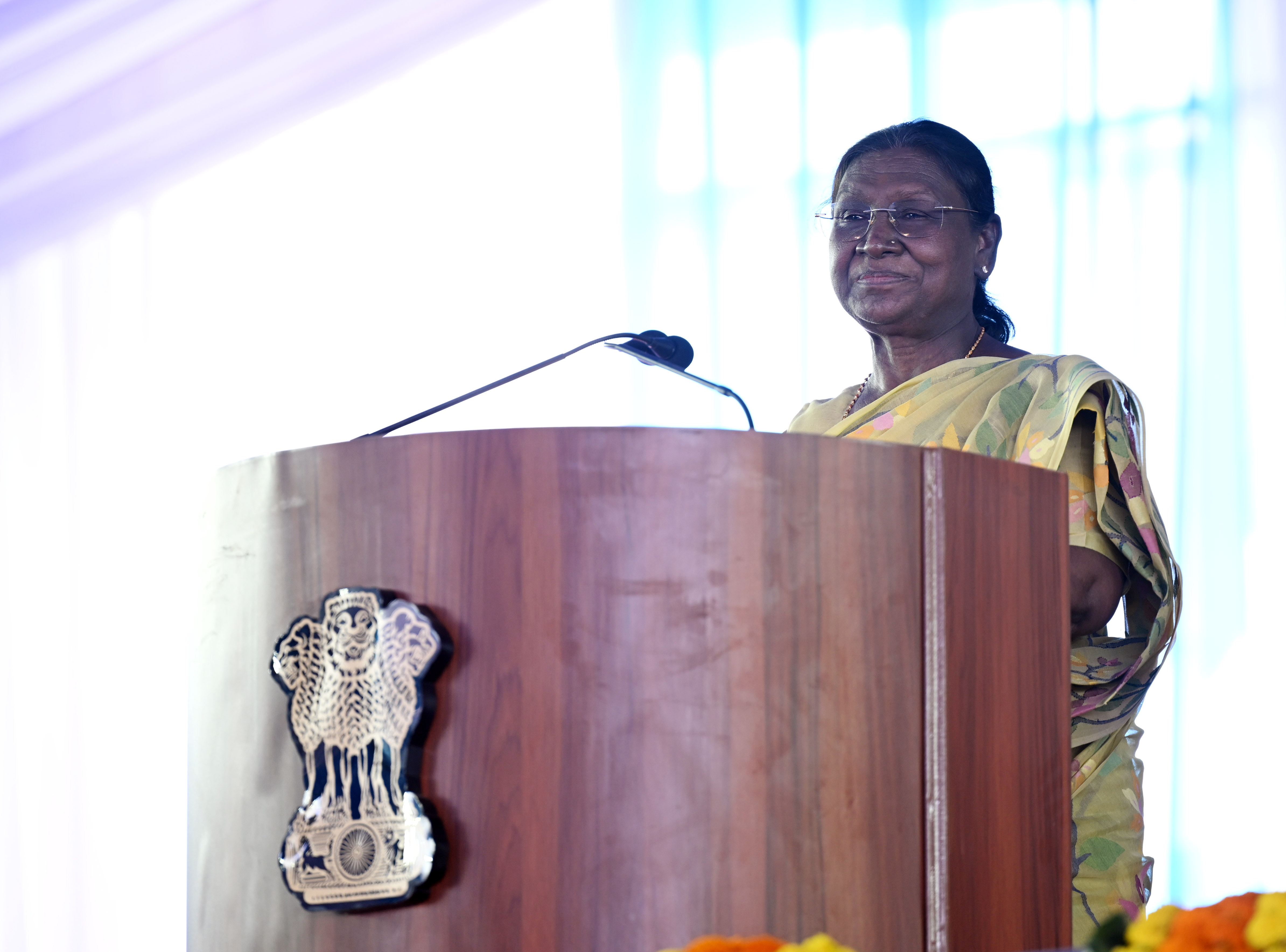 भारत की राष्ट्रपति श्रीमती द्रौपदी मुर्मु का  श्री जगन्नाथ मंदिर के भूमि पूजन समारोह में सम्बोधन(HINDI)