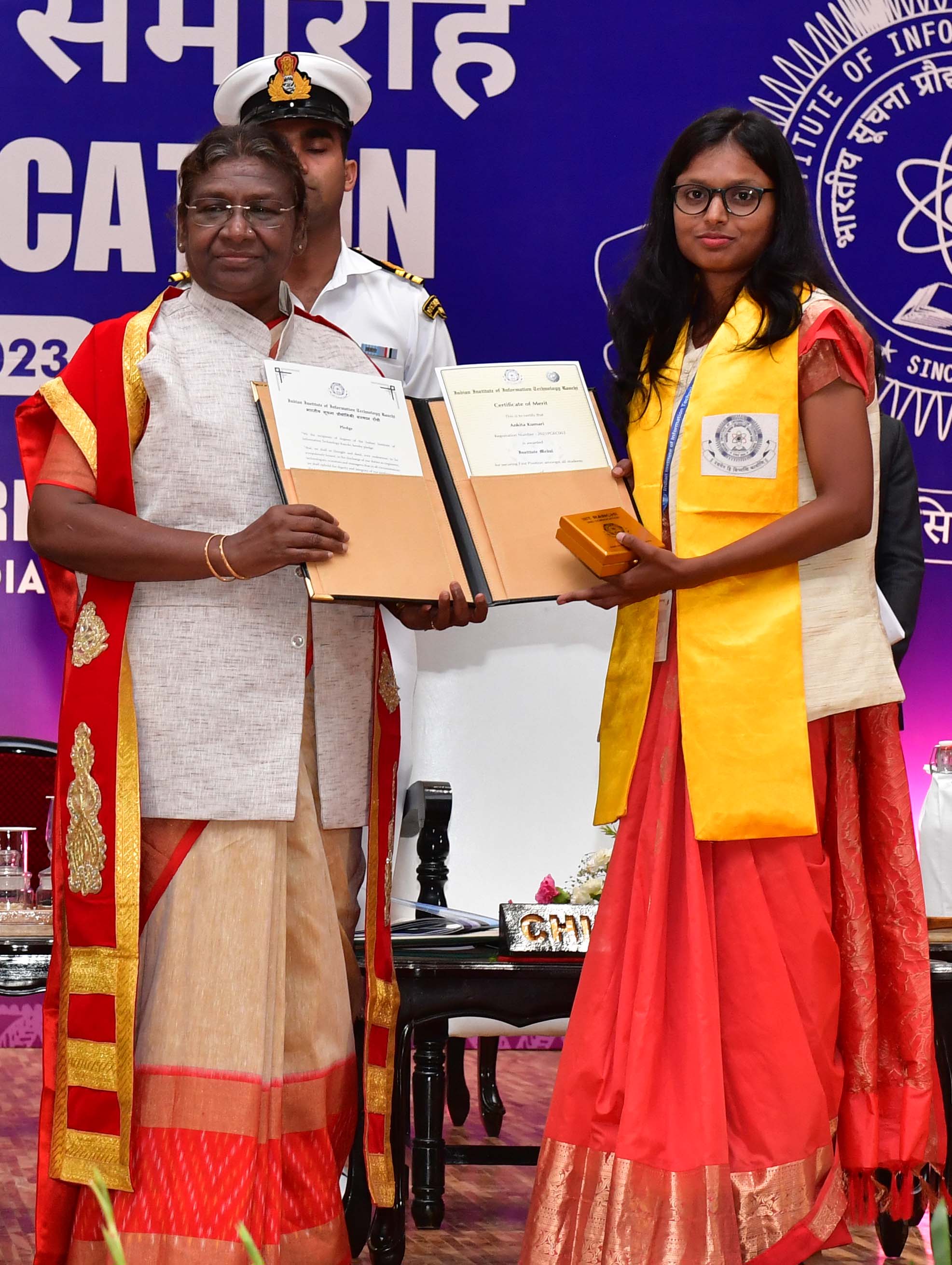 President gracing the second convocation of Indian Institute of Information Technology, Ranchi on May 25, 2023.