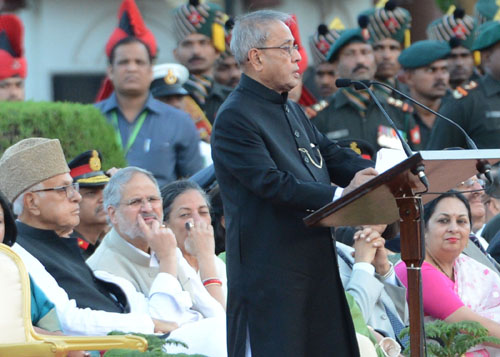 Speech by the President of India, Shri Pranab Mukherjee at the Special Show of Change-over of Ceremonial Army Guard Battalion