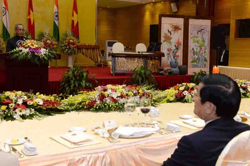 Speech by the President of India, Shri Pranab Mukherjee at the Banquet Hosted by the President of the Socialist Republic of Vietnam, H.e. Mr. Truong Tan Sang