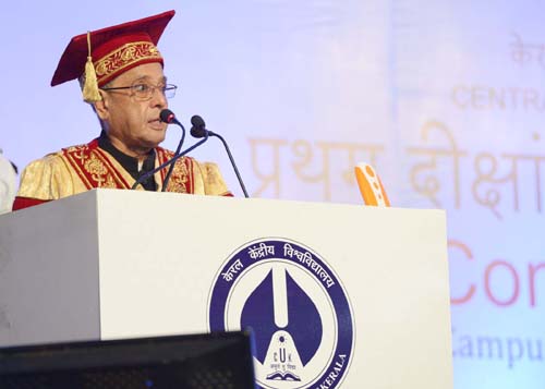 Speech by the President of India, Shri Pranab Mukherjee at the First Convocation Central University of Kerala