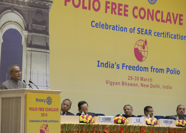 Speech by the President of India at the Inauguration of Polio Conclave Organized by Rotary International