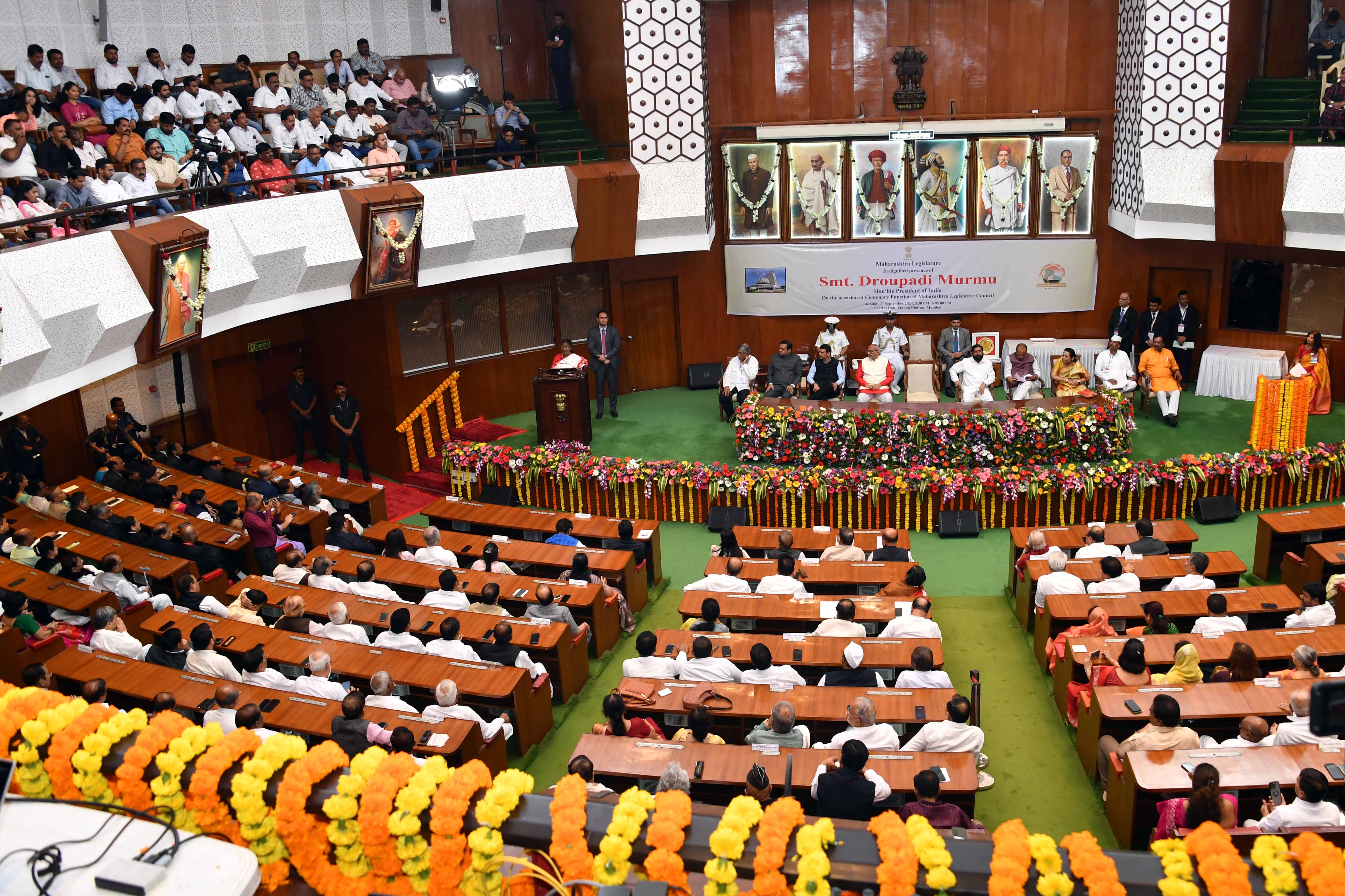 भारत की राष्ट्रपति श्रीमती द्रौपदी मुर्मु का महाराष्ट्र विधान परिषद के शताब्दी वर्ष समारोह में सम्बोधन(HINDI)