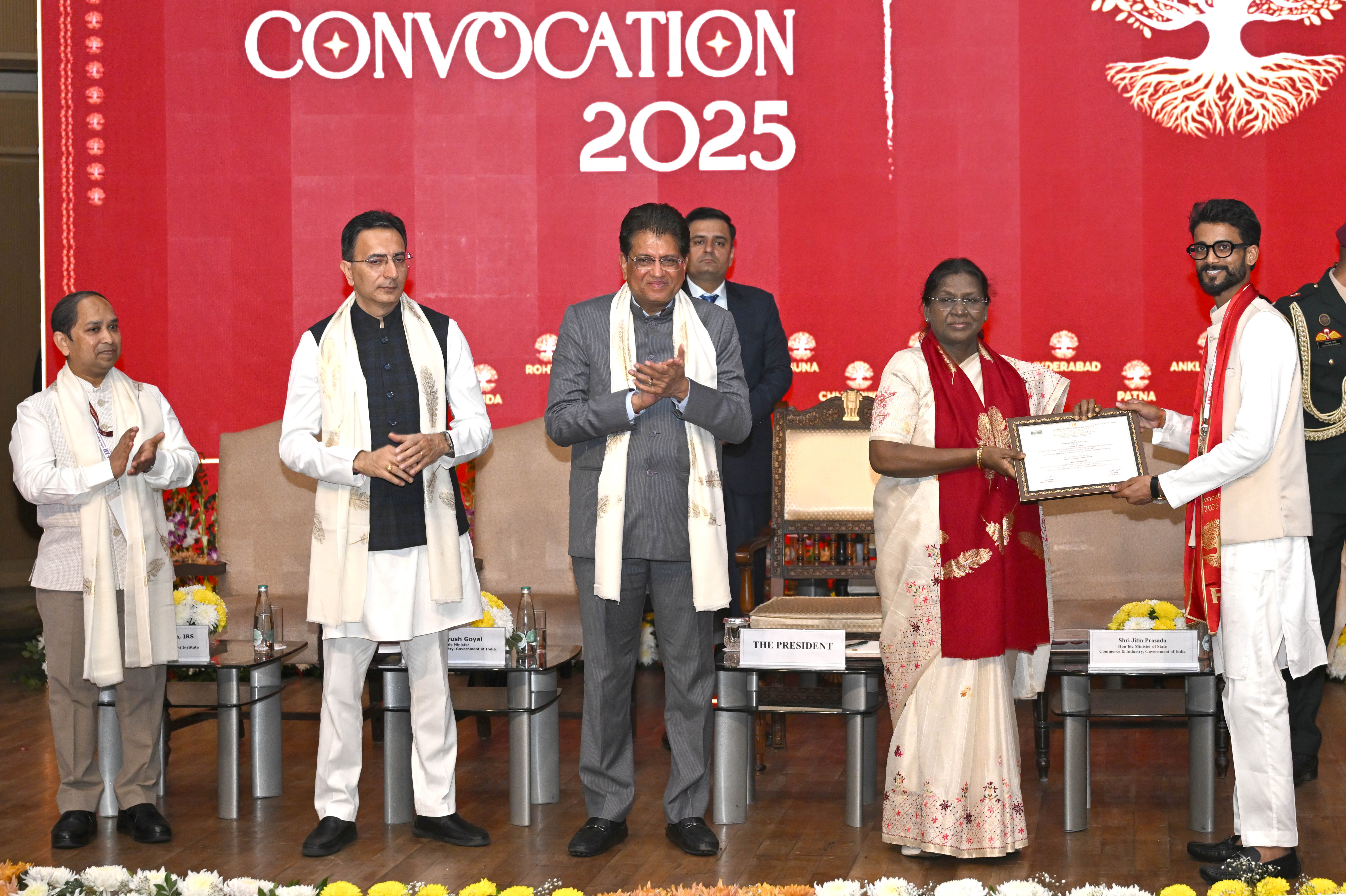 President Droupadi Murmu graces the convocation ceremony of the Footwear Design and Development Institute FDDI on 1 Dec 2025