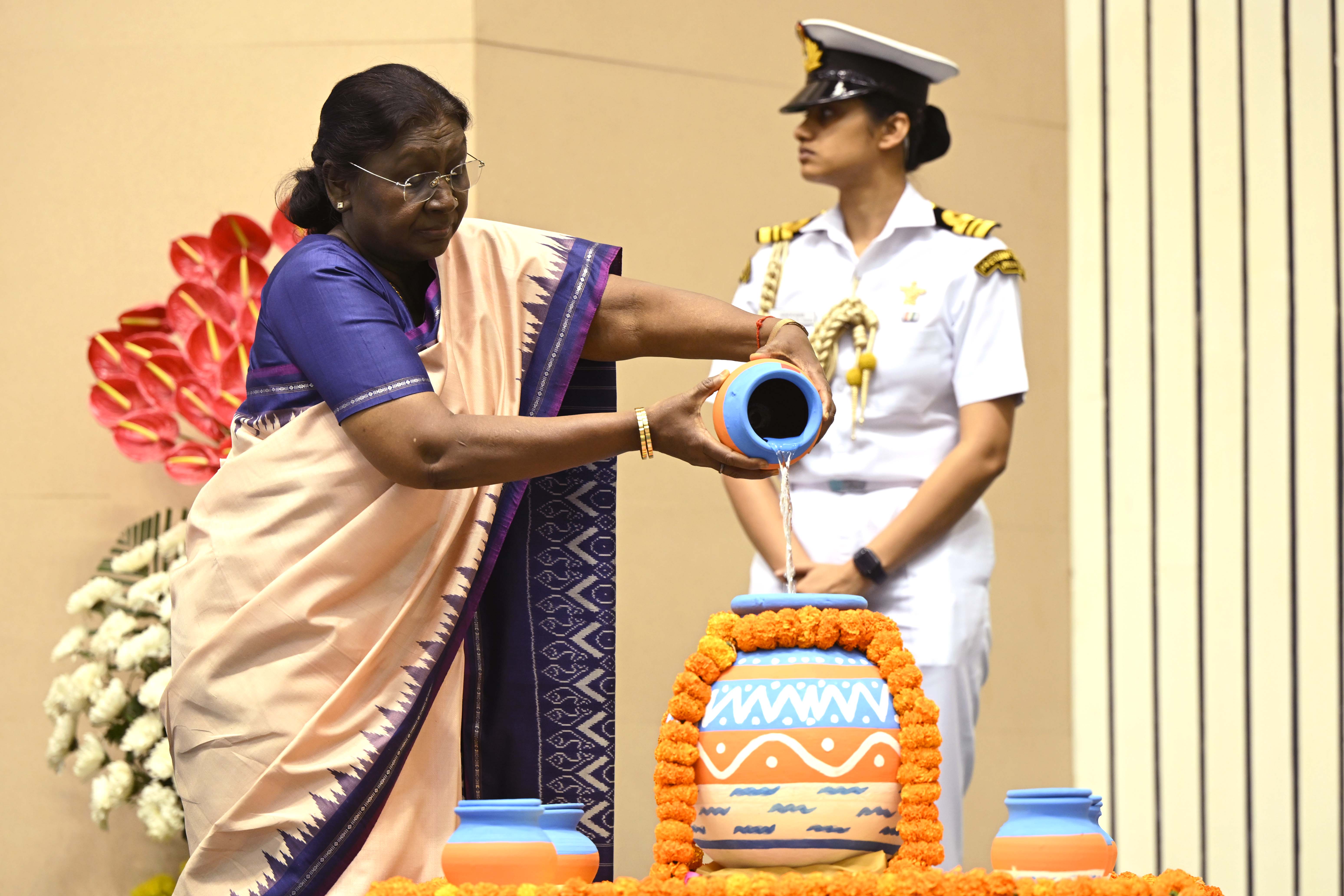 President Droupadi Murmu graces the “Jal Mahotsav 2026” as part of Jan Mahotsav Pakhawada at Vigyan Bhavan, New Delhi on March 11, 2026