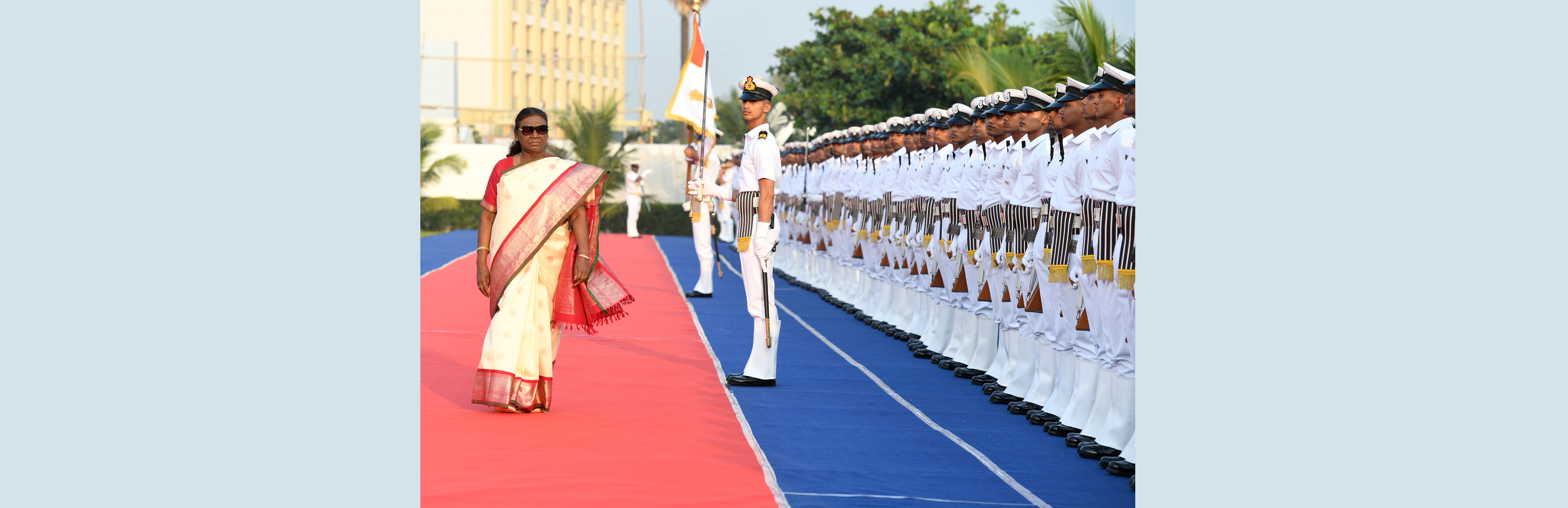  The President of India, Smt Droupadi Murmu attended ​the Navy Day celebration and witnessed ​the Operational Demonstration conducted by the Indian Navy at Puri Beach, Odisha on December 4, 2024.