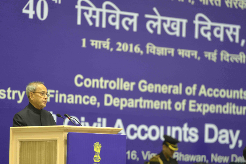 Speech by the President of India, Shri Pranab Mukherjee on the Occasion of the ‘civil Accounts Day’