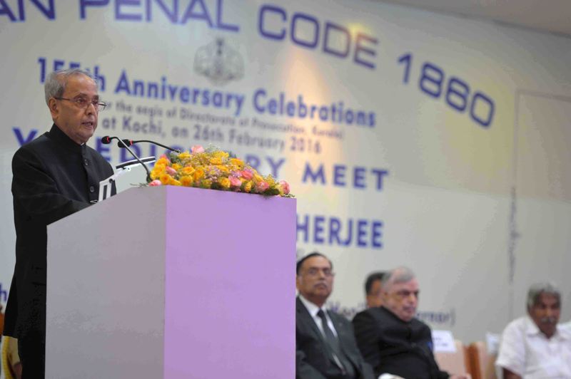 Speech by the President of India, Shri Pranab Mukherjee Valedictory Function of the Year Long Celebrations of 155th Anniversary of Indian Penal Code 1860