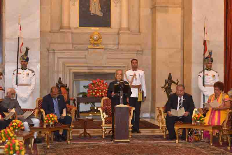 Address by the President of India, Shri Pranab Mukherjee on the Occasion of Call on by Heads of State/government Participating in 2nd Summit of Forum for India-pacific Island Countries (Fipic)