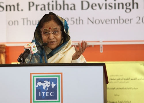 Speech by Her Excellency the President of India, Shrimati Pratibha Devisingh Patil at the India Trade and Exhibition Centre at Sharjaha, Uae