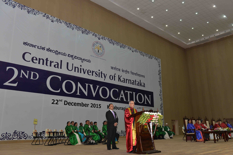 Speech by the President of India, Shri Pranab Mukherjee at the Second Annual Convocation of the Central University of Karnataka