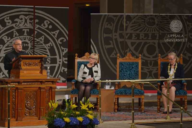 Public Lecture by the President of India, Shri Pranab Mukherjee at Uppsala University, Sweden on the Topic ‘tagore Gandhi: Do They Have Contemporary Relevance for Global Peace?’