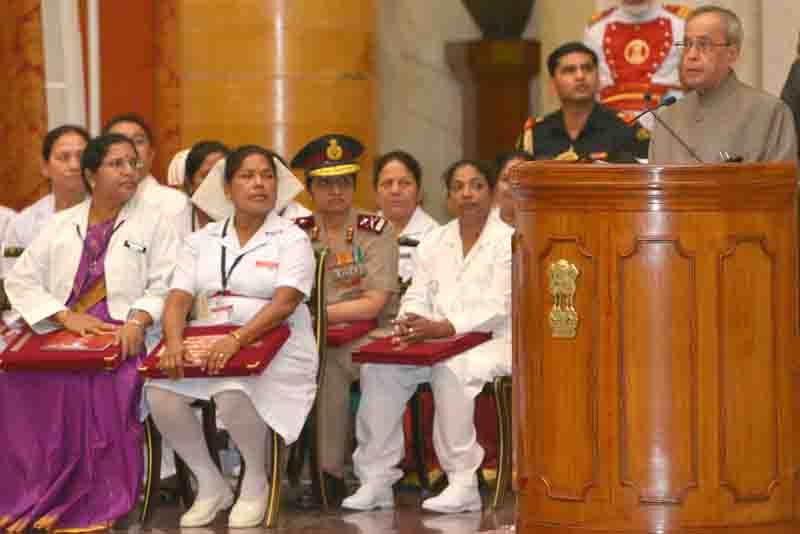 Speech by the President of India, Shri Pranab Mukherjee on the Occasion of the Presentation of National Florence Nightingale Awards for Nursing Personnel