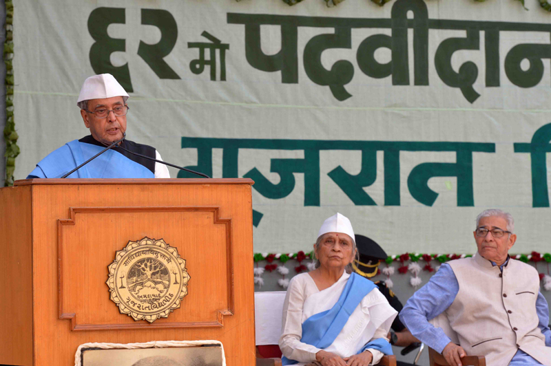 Speech by the President of India, Shri Pranab Mukherjee on the Occasion of Sixty Second Convocation of Gujarat Vidyapith