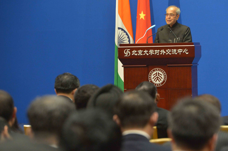 Speech by the President of India, Shri Pranab Mukherjee at the Peking University, China on the Topic “india –china Relations: 8 Steps to a Partnership of the People”