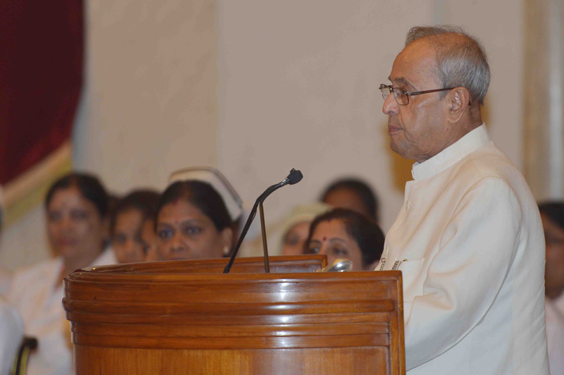 Speech by the President of India, Shri Pranab Mukherjee at the Presentation of National Florence Nightingale Awards for Nursing Personnel