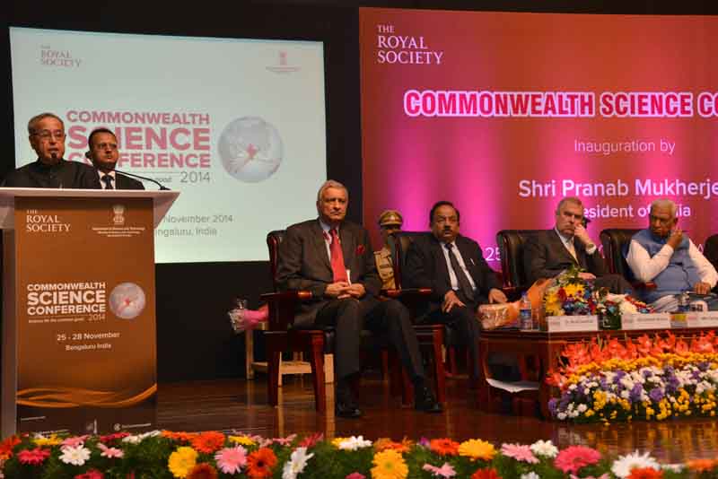 Speech by the President of India, Shri Pranab Mukherjee at the Inauguration of the Commonwealth Science Conference