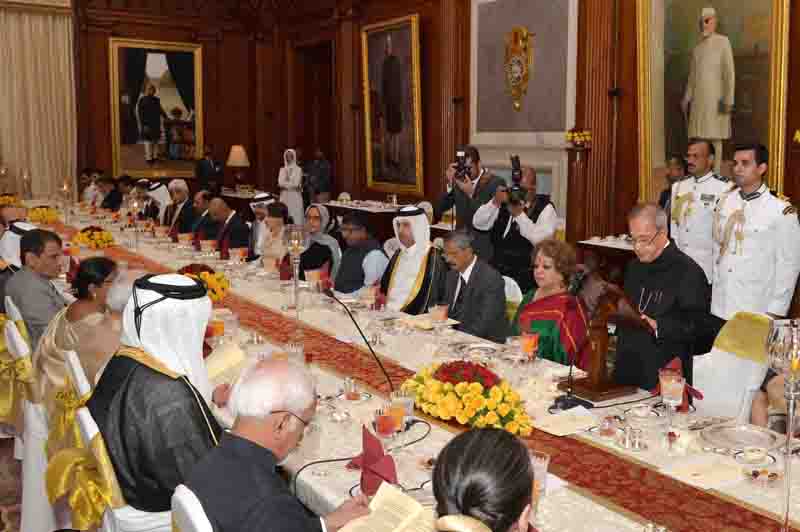 Speech by the President of India, Shri Pranab Mukherjee at the Banquet Hosted in the Honour of His Highness Sheikh Tamim Bin Hamad Al-thani, Emir of the State of Qatar