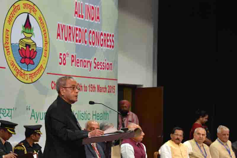 Speech by the President of India, Shri Pranab Mukherjee at the 58th Session of the All India Ayurvedic Congress