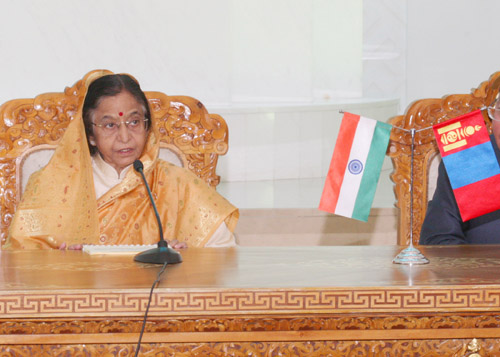 Statement by the President of the Republic of India H.e. Smt. Pratibha Devisingh Patil to the Press at Ulaanbaatar