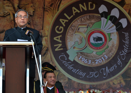 Speech by the President of India, Shri Pranab Mukherjee at the Celebration of the Fiftieth Anniversary of Nagaland Statehood and Hornbill Festival