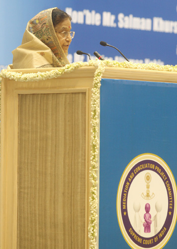 Speech by Her Excellency the President of India Shrimati Pratibha Devisingh Patil at the Inauguration of the 'National Seminar on Mediation