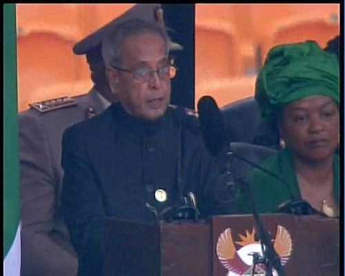 Speech by the President of India, Shri Pranab Mukherjee on the Occasion of the Memorial Service in Honour of Dr. Nelson Mandela, Former President of South Africa