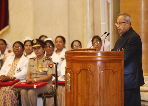 Speech By The President Of India, Shri Pranab Mukherjee At Presentation Of Florence Nightingale Awards On The International Nurse's Day