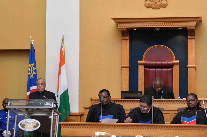 Address By The President Of India, Shri Pranab Mukherjee To The Parliament Of The Republic Of Namibia