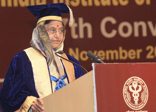 Speech by Hon'ble President of India, Shrimati Pratibha Devisingh Patil, at the 37th Annual Convocation of the All India Institute of Medical Sciences (AIIMS) at New Delhi