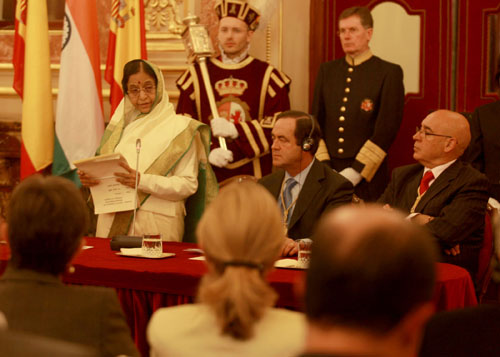 Speech by Her Excellency the President of India, Shrimati Pratibha Devisingh Patil, in Response to the Welcome Remarks by President of Congress at Madrid, Spain