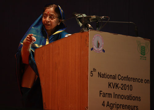 Speech by Her Excellency the President of India Shrimati Pratibha Devisingh Patil at the Inauguration of the Fifth National Conference of Krishi Vigyan Kendras