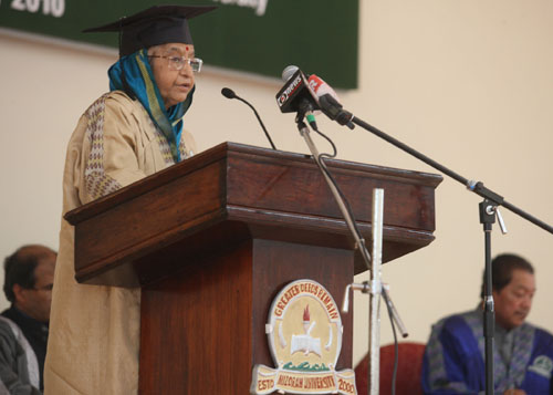 Speech by Her Excellency the President of India, Shrimati Pratibha Devisingh Patil at the Convocation of Mizoram University