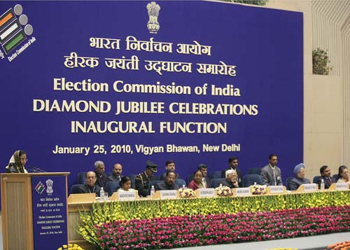 Speech by Her Excellency the President of India, Shrimati Pratibha Devisingh Patil, at the 60th Anniversary of the Election Commission of India