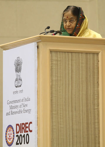 Speech by Her Excellency the President of India, Shrimati Pratibha Devisingh Patil at the Inauguration of the Delhi International Renewable Energy Conference (Direc) at New Delhi