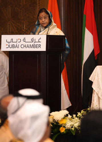 Speech by Her Excellency the President of India Shrimati Pratibha Devisingh Patil at the Dubai Chamber of Commerce and Industry.