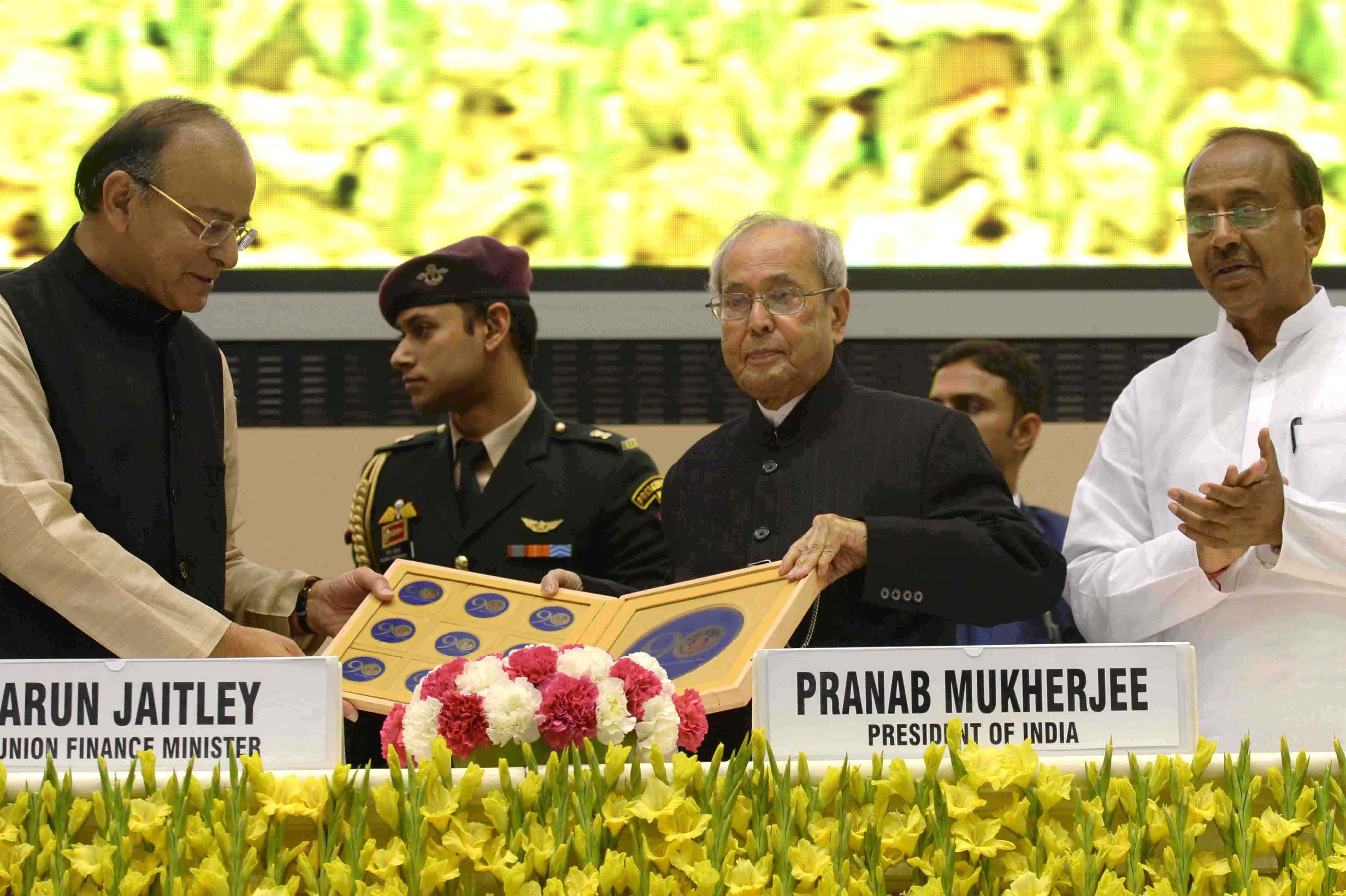 The President of India, Shri Pranab Mukherjee at the inauguration of the 90th Anniversary of Shri Ram College of Commerce in New Delhi on February 20, 2017.