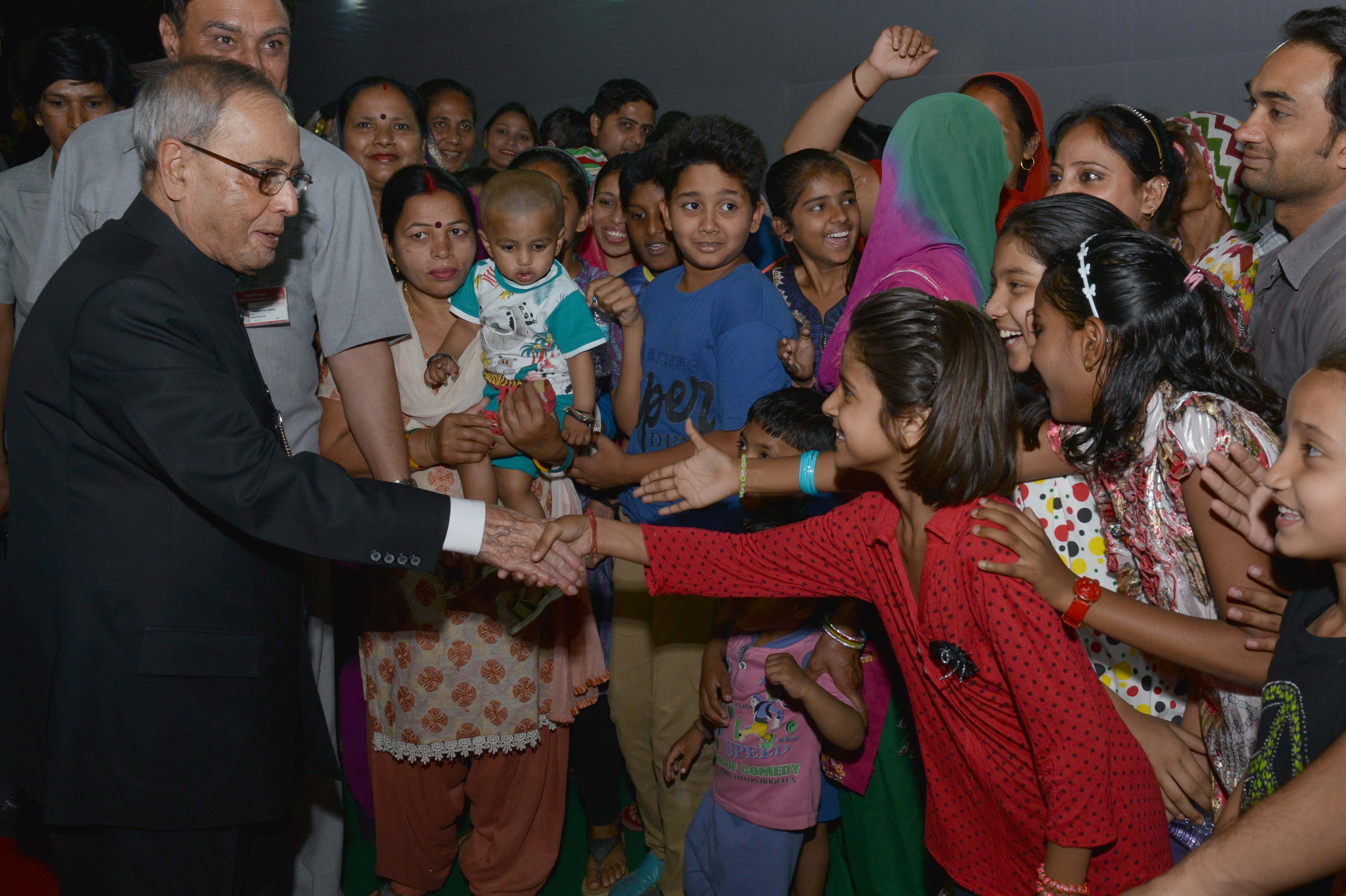 The President of India, Shri Pranab Mukherjee during the inauguration of Food Festival on the occasion of Baisakhi at President's Estate on April 14, 2015.