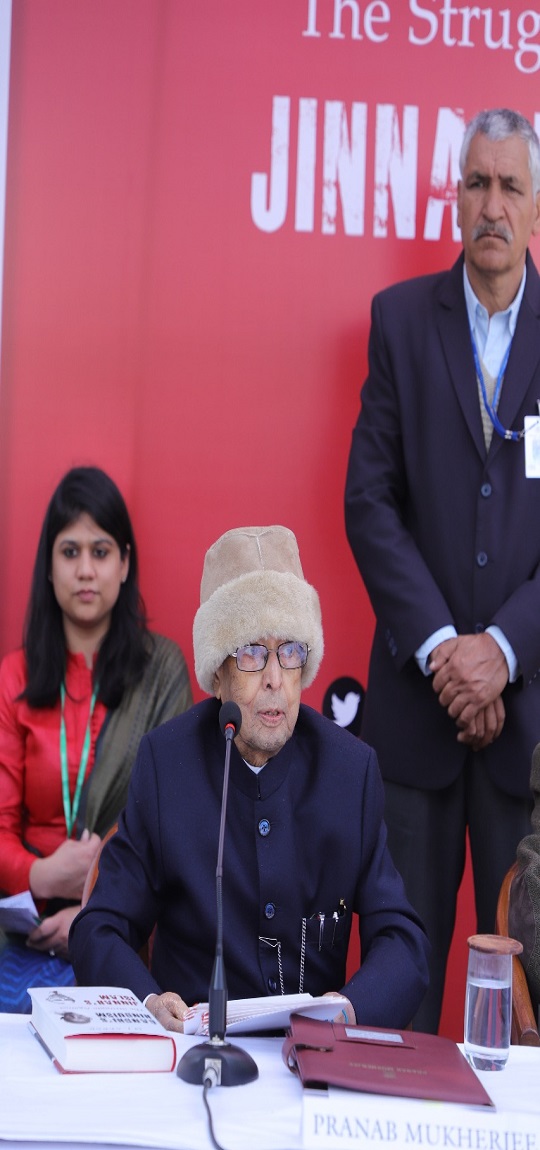 The Former President of India, Shri Pranab Mukherjee unveils Shri M.J.Akbar's  								  latest book 'Gandhi's Hinduism The Struggle Against Jinnah's Islam' on 9th  								  February 2020 at 10, Rajaji Marg, New Delhi.