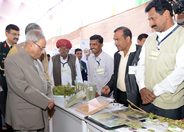 The President of India, Shri Pranab Mukherjee visiting the Annual Innovation Exhibition organized by the National Innovation Foundation at Sports Ground near Rashtrapati Bhavan Auditorium in New Delhi on March 7, 2014. 