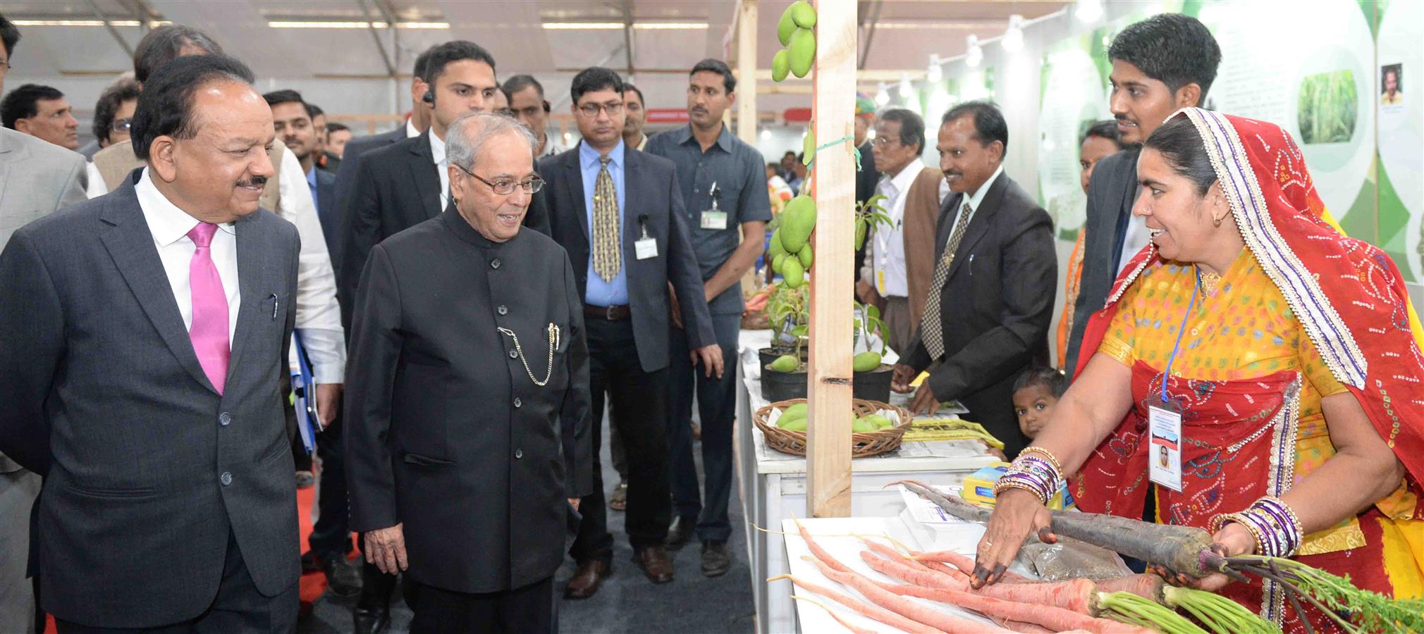 The President of India, Shri Pranab Mukherjee visiting the Innovation Exhibition at Sports Ground in Rashtrapati Bhavan on March 4, 2017.