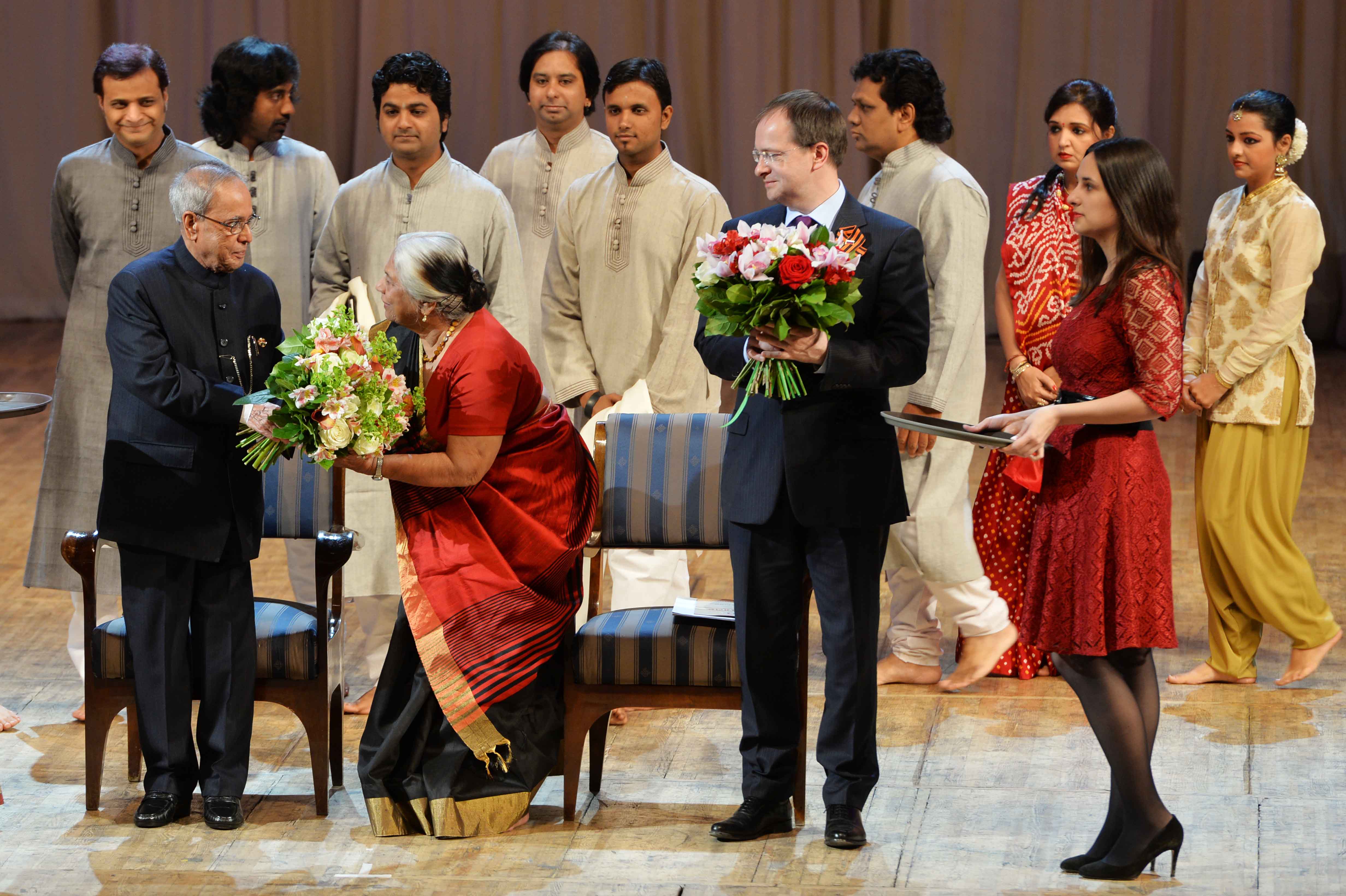 The President of India, Shri Pranab Mukherjee during the inauguration of the festival of Indian Culture in Russia ‘Namaste Russia’ at Moscow on May 10, 2015.