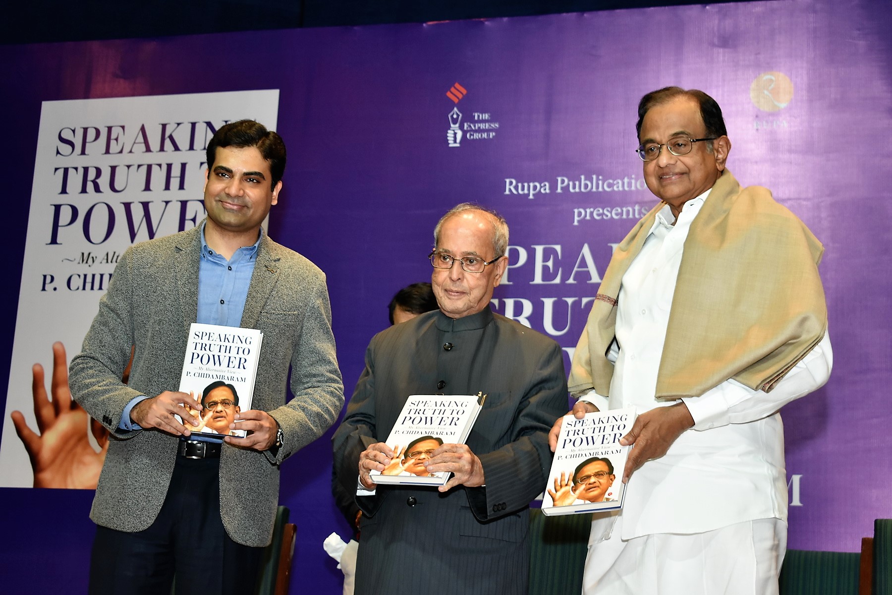 The Former President of India, Shri Pranab Mukherjee at the Book Launch of Shri P. Chidambaram's ‘SPEAKING TRUTH TO POWER' in New Delhi on January 30, 2018.