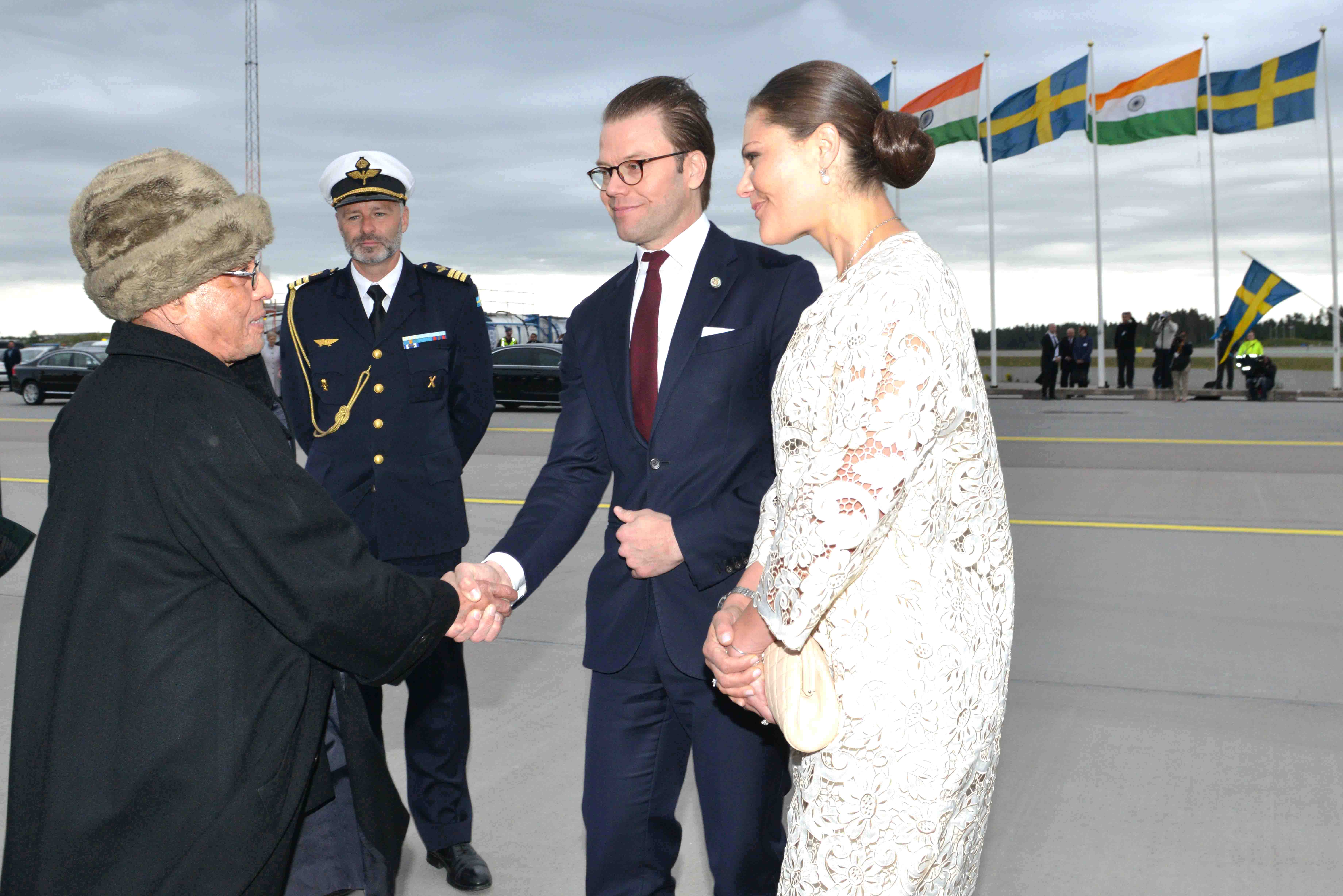 The President of India, Shri Pranab Mukherjee during his departure from Stockholm (Arlanda Airport) in Sweden on June 2, 2015.