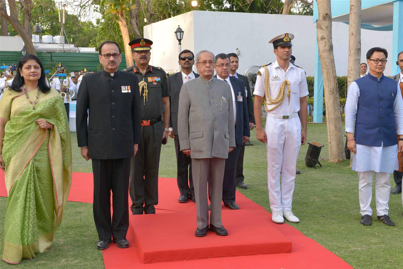 The President of India, Shri Pranab Mukherjee at the "At Home" Reception on the occasion of Foundation Day of Central Bureau of Investigation (CBI) in  New Delhi on April 11, 2017.