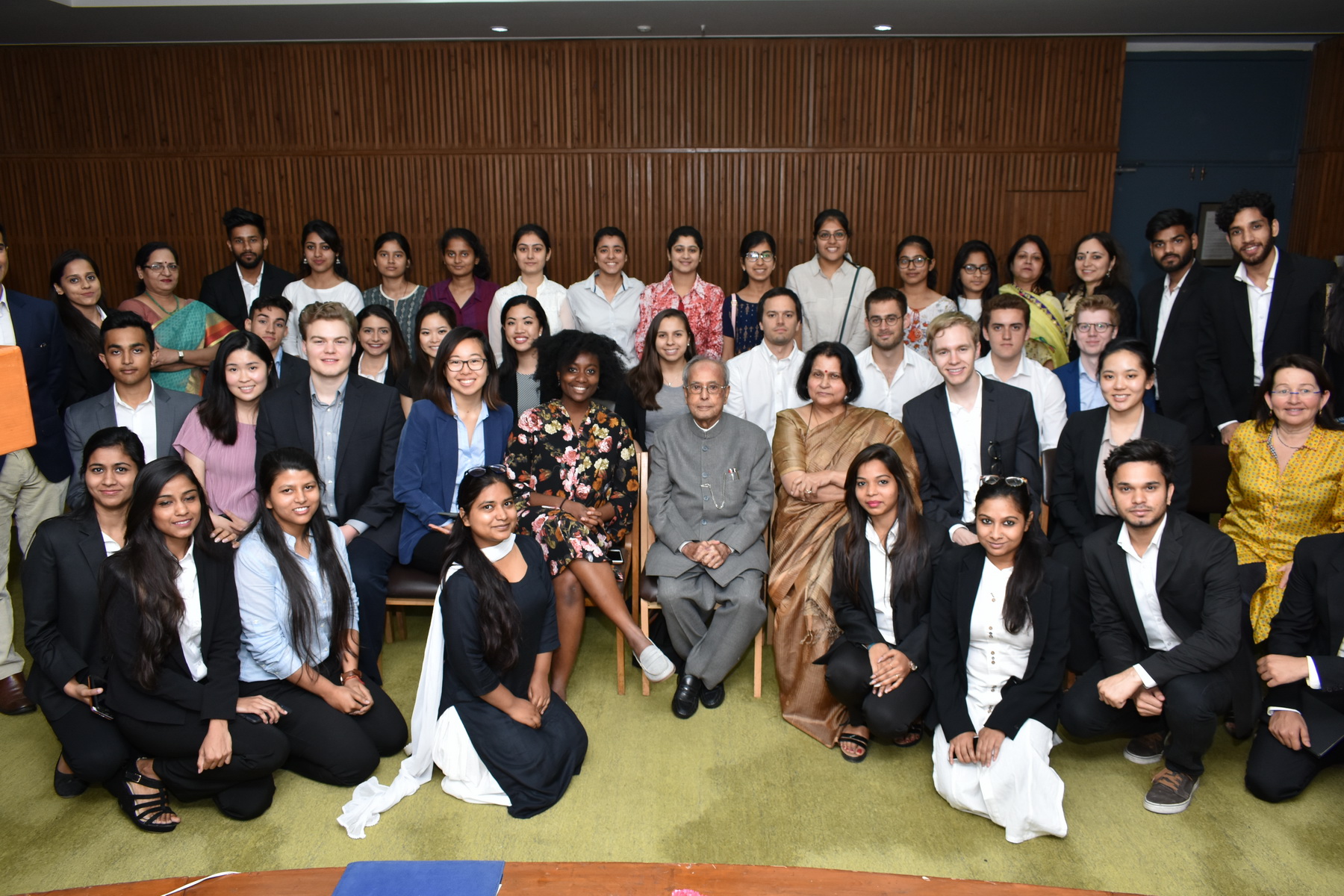 The Former President of India, Shri Pranab Mukherjee at ‘Pranab Sir ki Paathshala' in New Delhi on March 23, 2018.