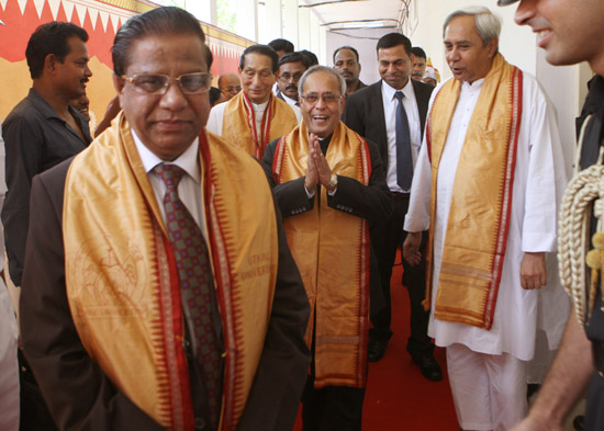 The President of India, Shri Pranab Mukherjee attending the 45th Annual Convocation of Utkal University at Bhubaneswar in Odisa on April 25, 2013. The Governor of Odisha, Dr. S.C. Jamir and the Chief Minister of Odisha, Shri Naveen Patnaik were also pres