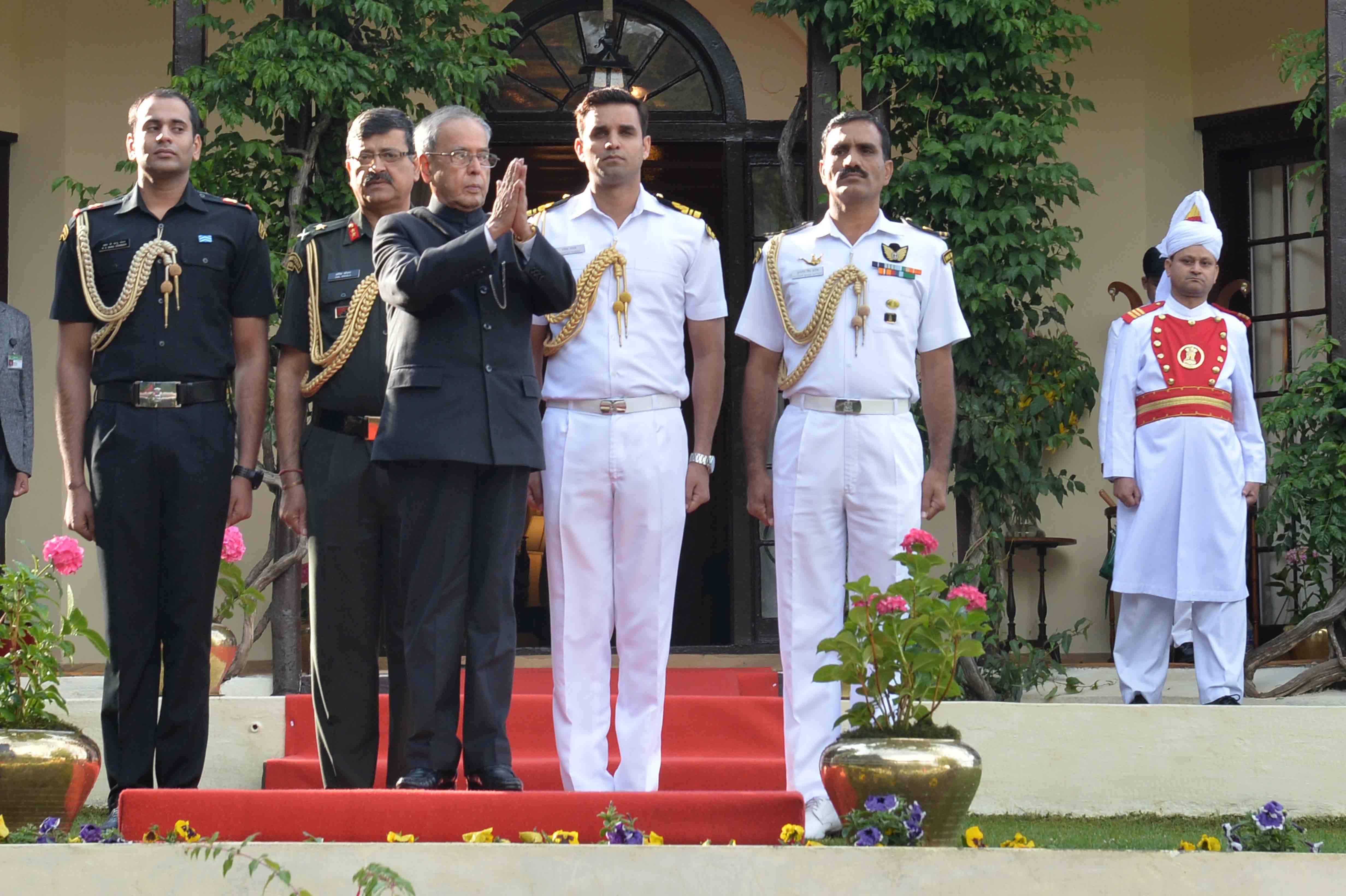 The President of India, Shri Pranab Mukherjee, during hosting At-Home Reception at Retreat (Mashobra, Shimla) on June 14, 2015 during his visit to Himachal Pradesh from 11th to 15th June, 2015.