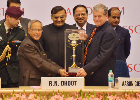 The President of India, Shri Pranab Mukherjee during the function of 10th Knowledge Millennium Summit on Curing the Incurable-Sharing of Innovation on January 16, 2013.