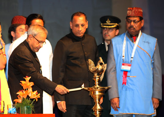 The President of India, Shri Pranab Mukherjee, during Inauguration of the 28th Congress of ASIA Pacific, Academy of Ophthalmology in Conjunction with the 71st Annual Conference of All India Ophthalmological Society (APAO-AIOS-2013) at Hyderabad on January